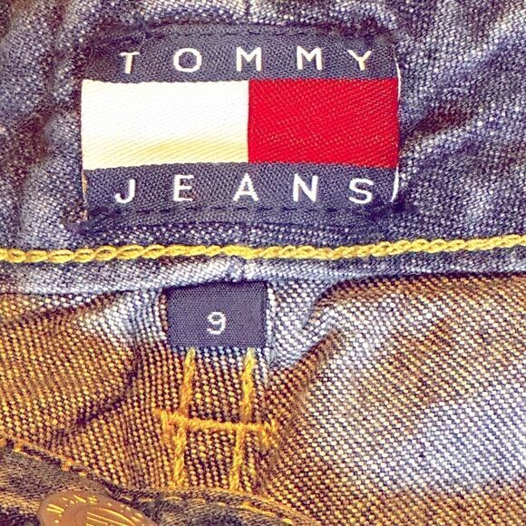 Tommy Hilfiger Red White and Blue Holiday Star Embroidered Denim Shorts Size 9 - Picture 6 of 12